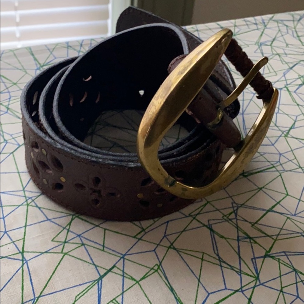 Leather belt